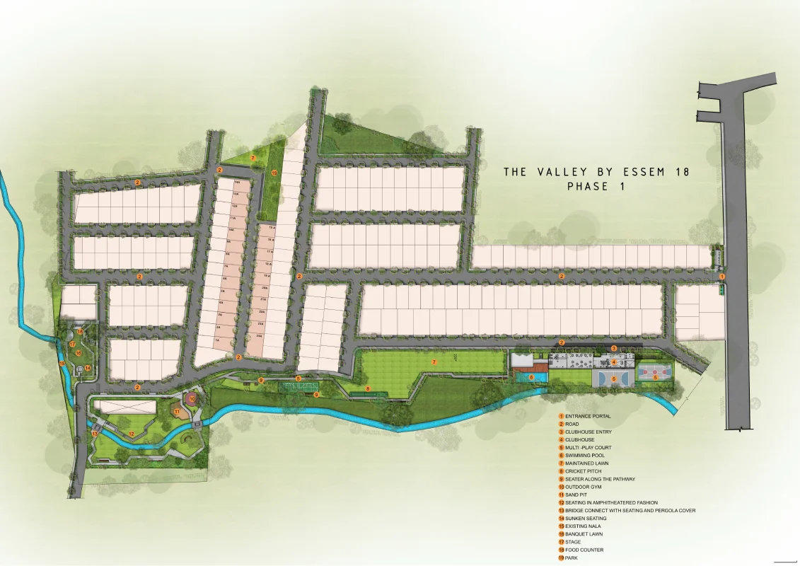 The Valley Phase 1 master plan