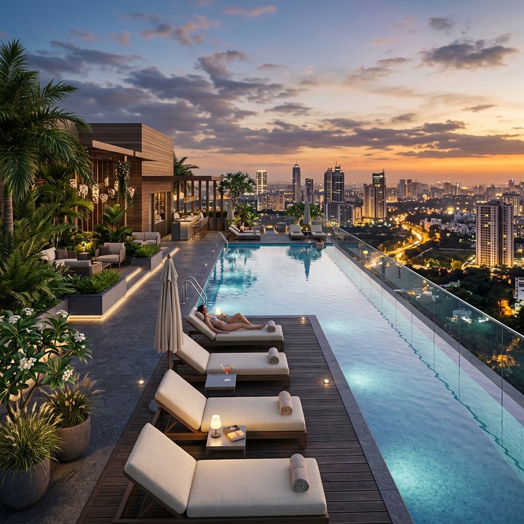Rooftop Infinity Pool Deck
